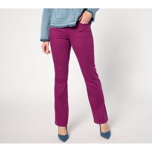 Maya J Women's Pants Sz 18 Tall Primabelle Twill Forward Boot Cut Purple A654872